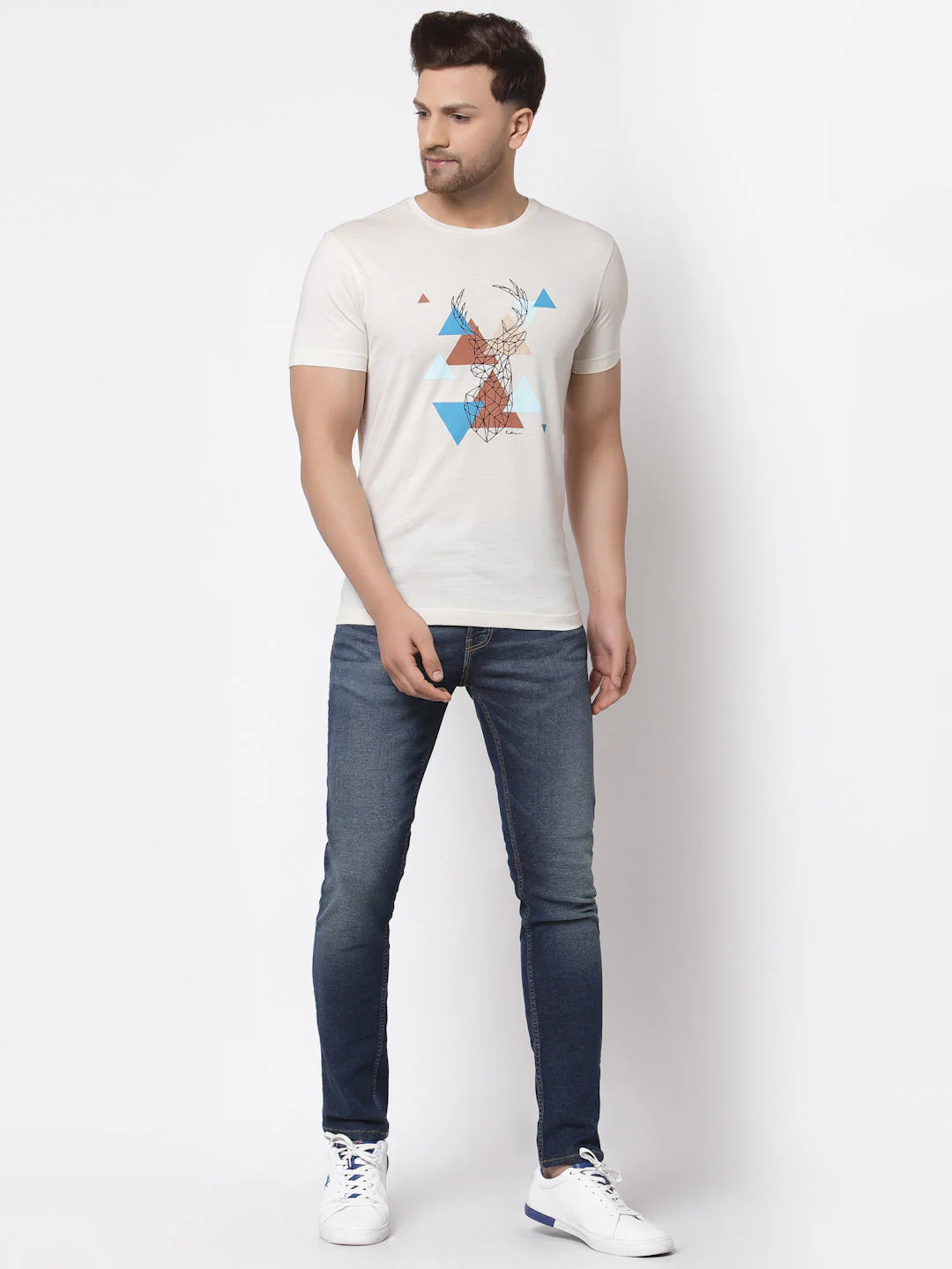 Printed Round Neck T-Shirt for Men - Image 5