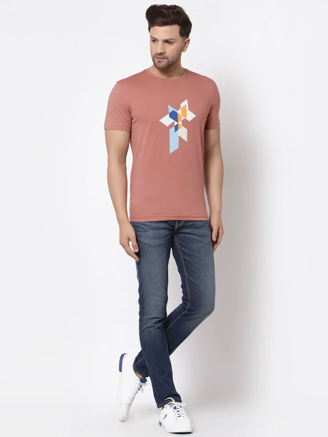 Printed Round Neck T-Shirt for Men - Image 5