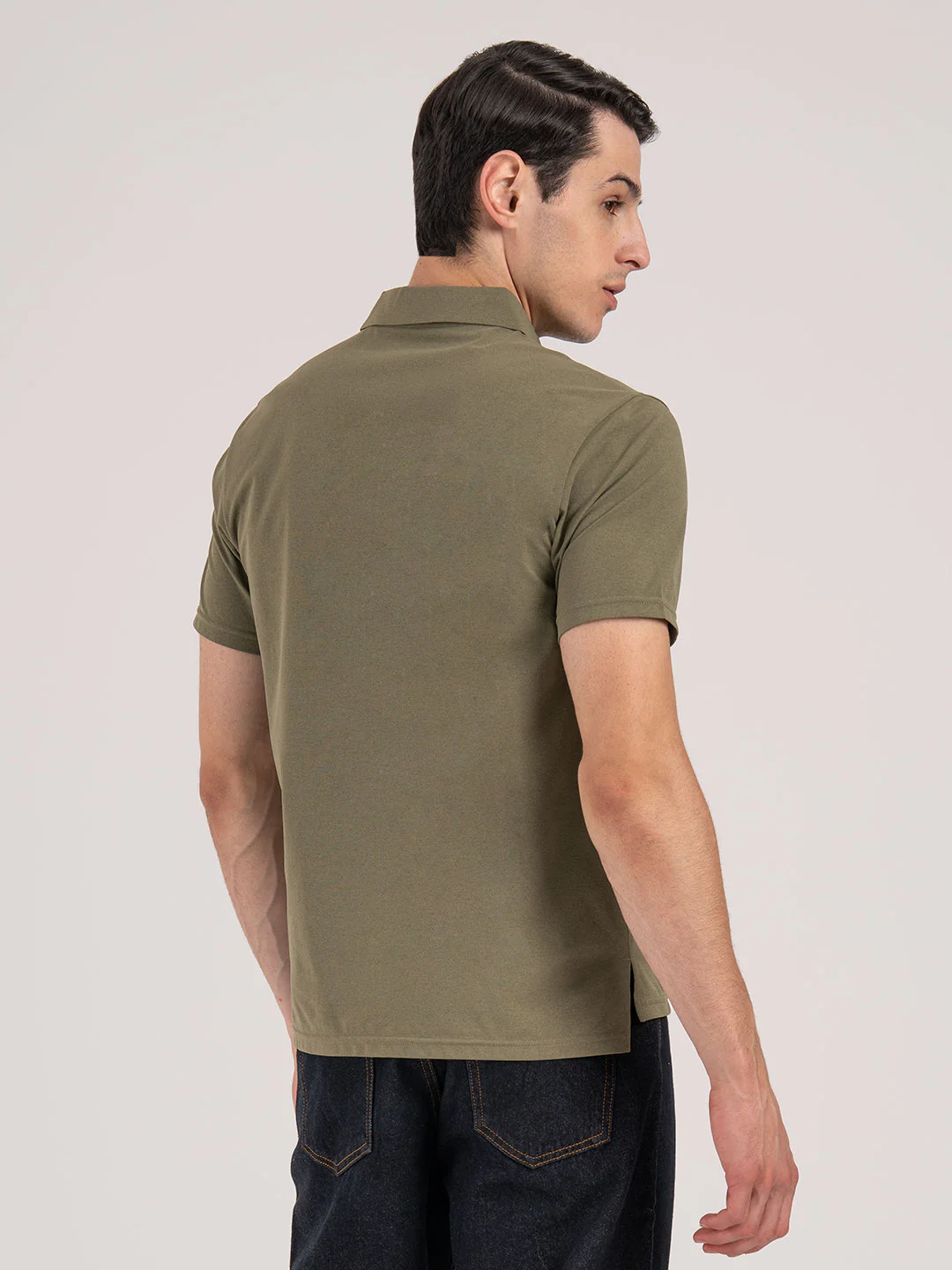 Solid Polo T-Shirt for Men - Image 5